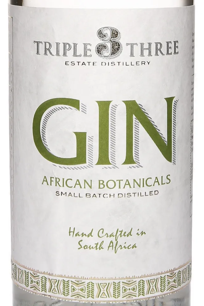 Этикетка Triple Three African Botanicals 0.5 л