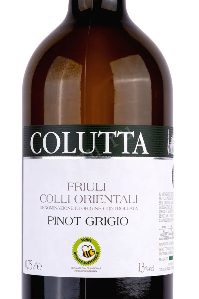 Этикетка Pinot Grigio Colli Orientali Friuli Colutta 2022 0.75 л