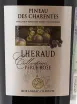 Этикетка Lheraud Pineau des Charentes Collection Perle Rose 2017 0.75 л