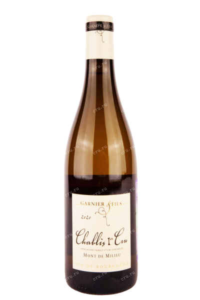 Вино Domaine Garnier & Fils Chablis Premier Cru Mont de Milieu 2020 0.75 л