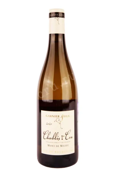 Вино Domaine Garnier & Fils Chablis Premier Cru Mont de Milieu 2021 0.75 л