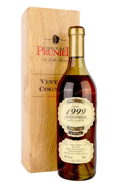 Коньяк Prunier Grande Champagne Vintage 1999 wooden box 1999 0.7 л