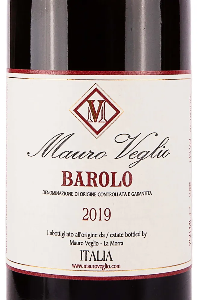 Этикетка Mauro Veglio Barolo 2019 0.75 л