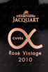 Этикетка игристого вина Jacquart Cuvee Alpha Rose Vintage with gift box 2010 0.75 л