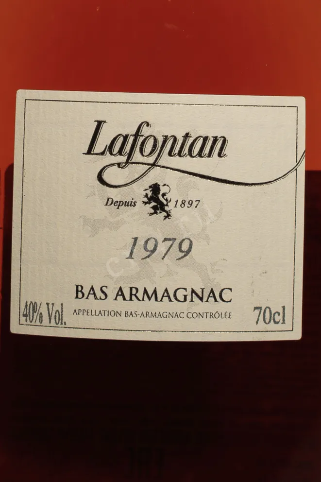 Этикетка Lafontan 1979 0.7 л