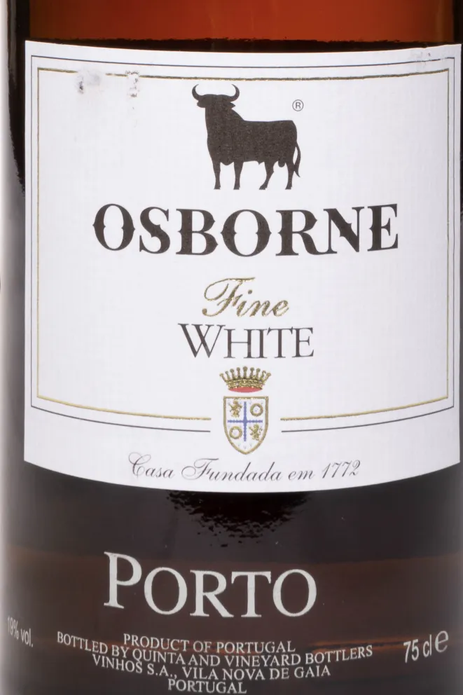 Этикетка Osborne Fine White 2021 0.75 л