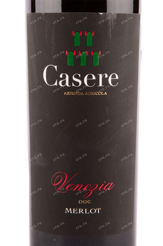 Этикетка вина Casere Venezia Merlot 0.75 л