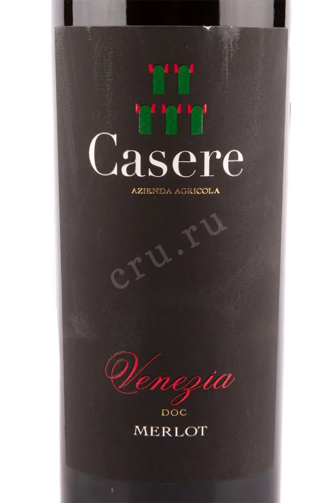 Этикетка вина Casere Venezia Merlot 0.75 л