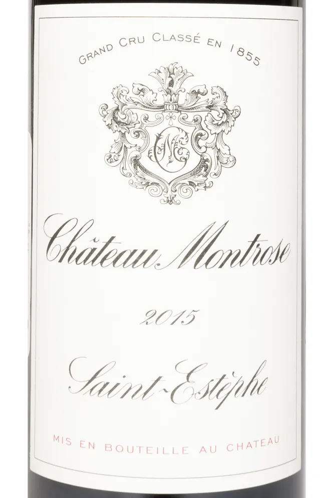 Этикетка Chateau Montrose Grand Cru Classe Saint-Estephe AOC 2015 0.75 л