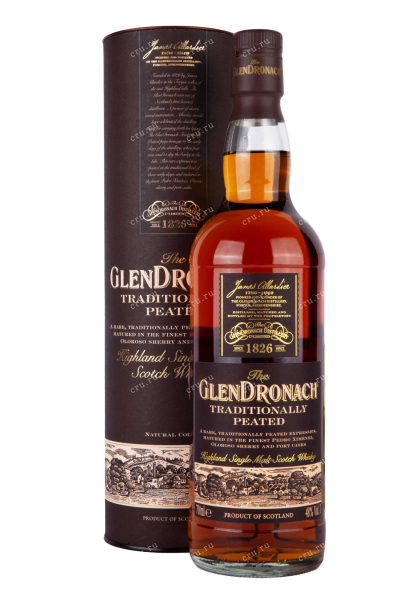 Виски Glendronach Traditionally Peated in tube  0.7 л
