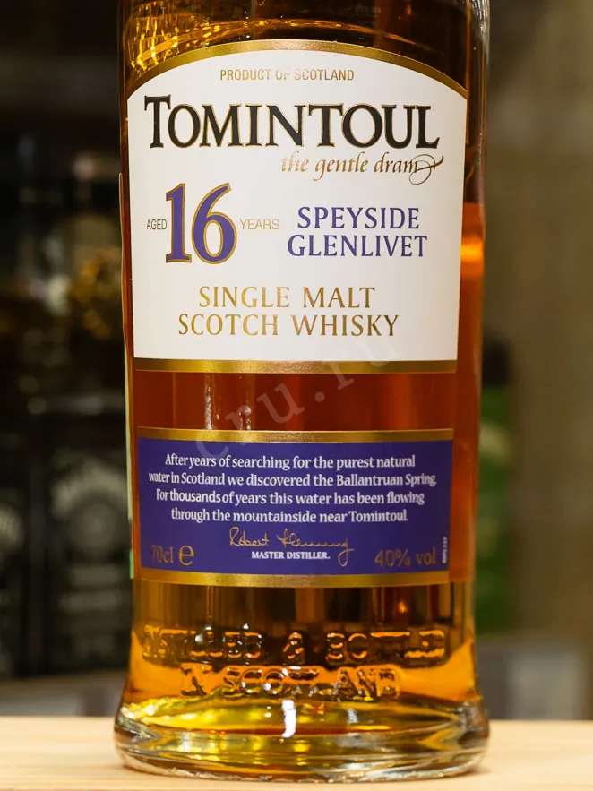 В магазине Крю Профи Tomintoul 16 years old in tube 0.7 л