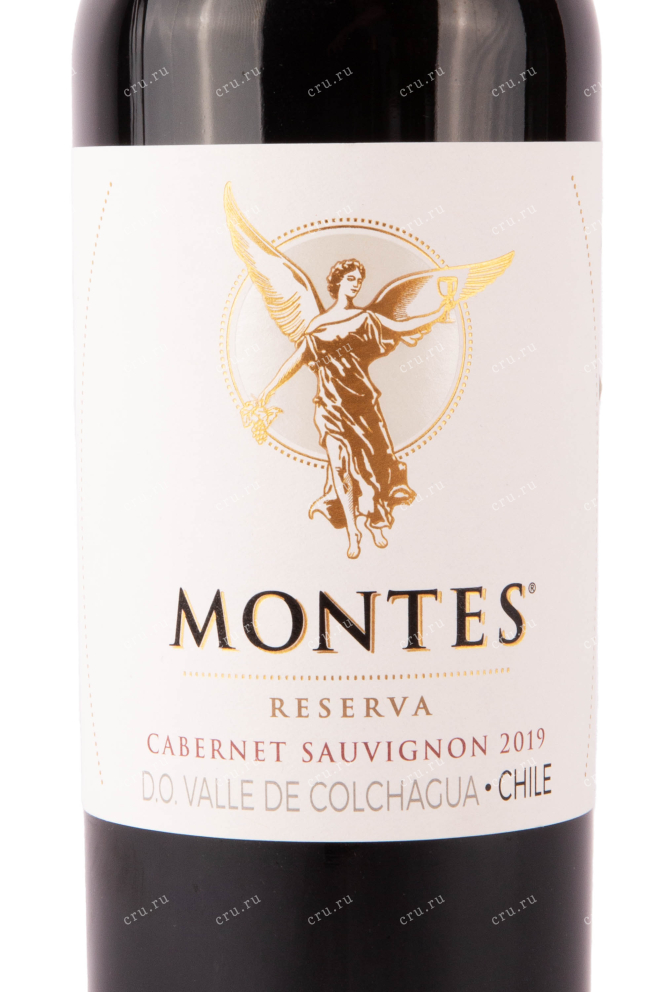 Этикетка вина Монтес Резерва Каберне Совиньон 2019 0.75