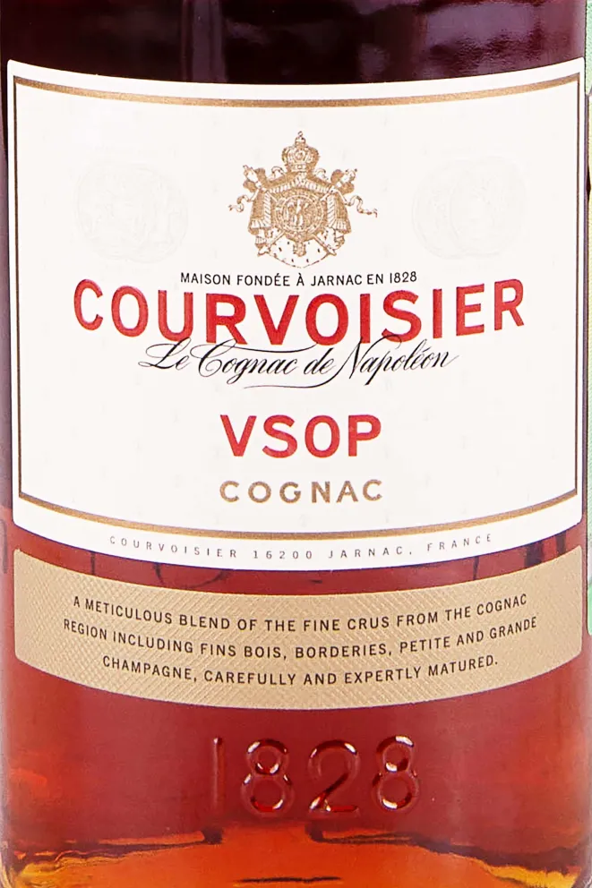 Этикетка Courvoisier VSOP gift box 0.5 л