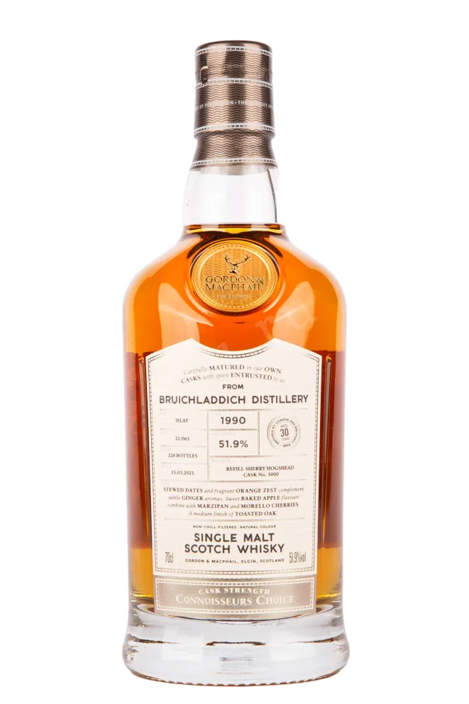 Бутылка Bruichladdich Cask Strength Connoisseurs Choice 1990 0.7 л