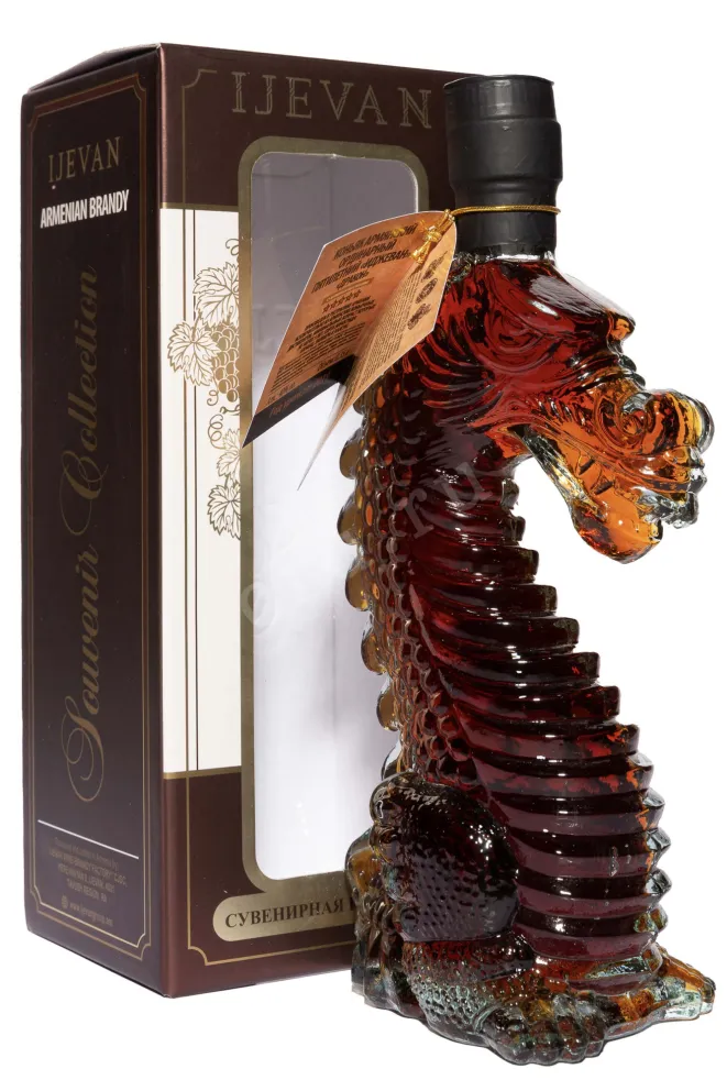 Коньяк Иджеван Дракон 5 лет Сувенирная Коллекция в подарочной упаковке  0.35 л