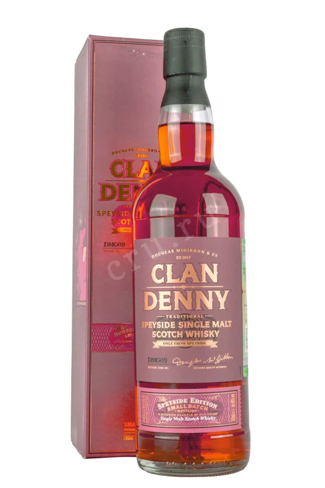 Виски Clan Denny Speyside Edition gift box  0.7 л