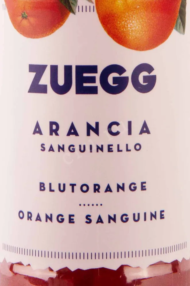 Этикетка Zuegg Blutorange 0.2 л