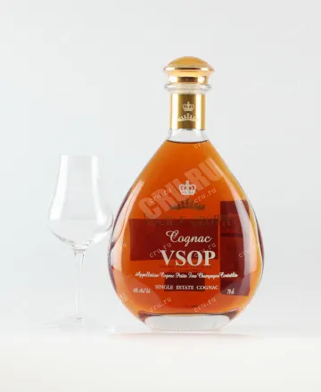 Коньяк Double Crown VSOP decanter & gift box  0.7 л