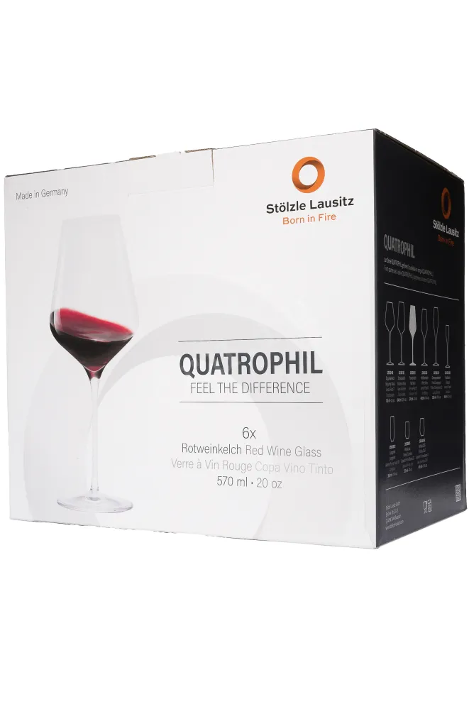 Подарочная коробка Stolzle Rotweinkelch Quatrophil White Wine Glass 0.568 л