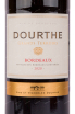 Этикетка вина Dourthe Grands Terroirs Bordeaux Rouge 0.75 л