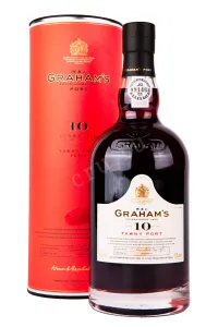 Портвейн Grahams 10 Year Old Tawny Port with gift box 2014 0.75 л
