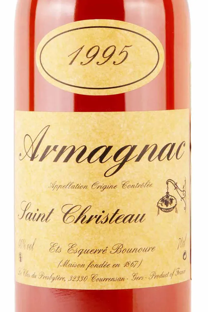 Этикетка Saint-Christeau 1995 0.7 л