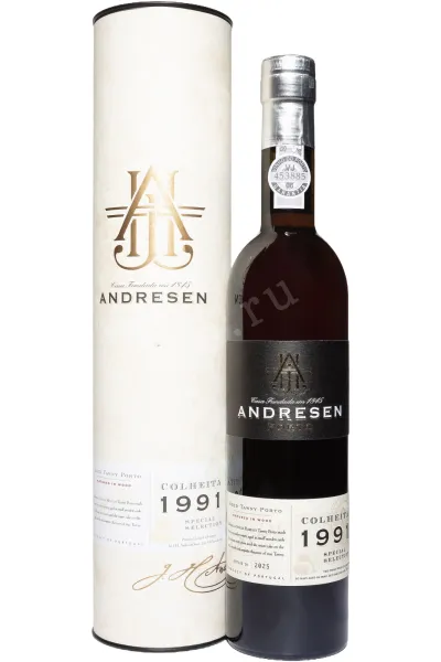 Портвейн Andresen Colheita DOC in tube 1991 0.5 л