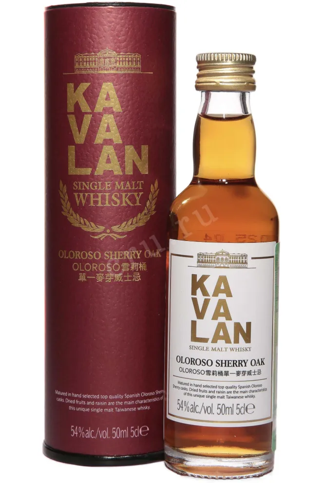 Виски Kavalan Oloroso Sherry Oak in tube  0.05 л