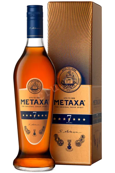 Бренди Metaxa 7 stars in gift box  0.7 л
