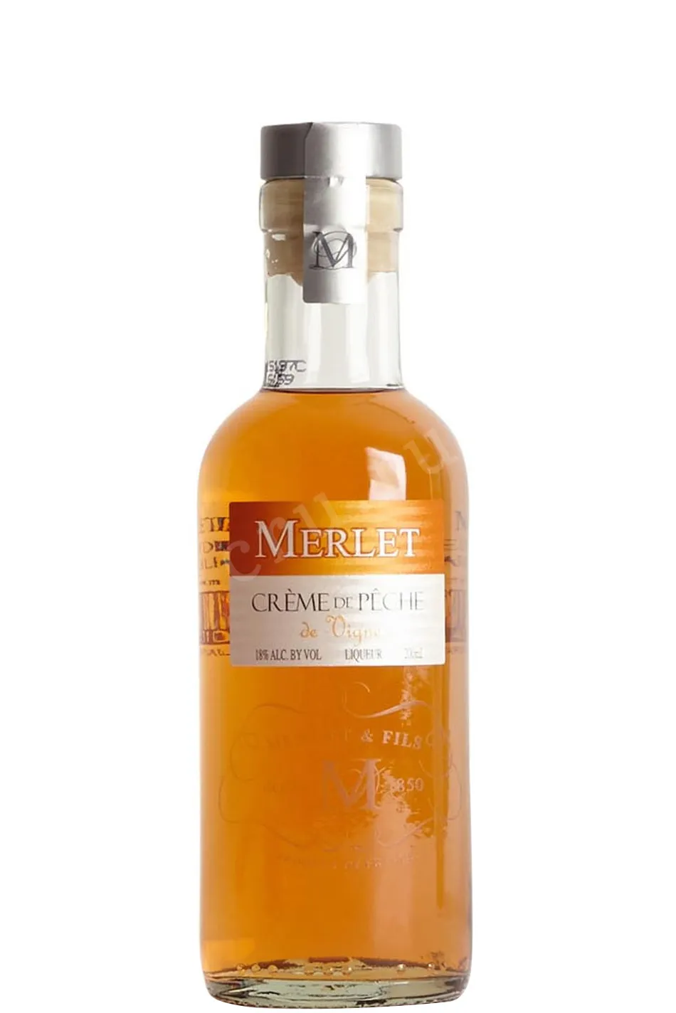 Фото — Ликер Merlet Creme de Peach de Vigne  0.2 л