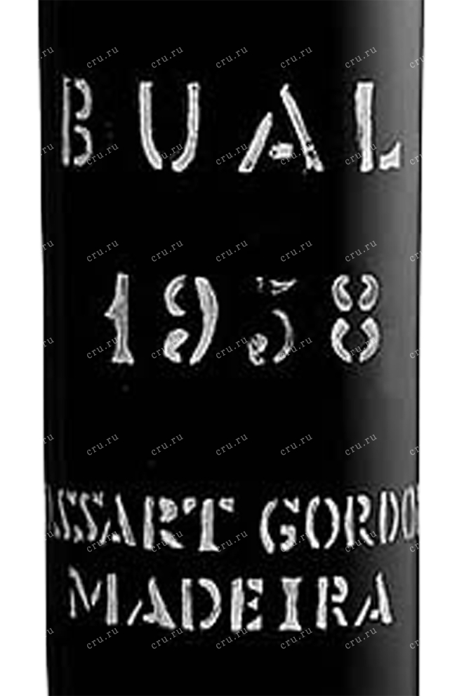Этикетка Cossart Gordon Bual 1958 0.75 л