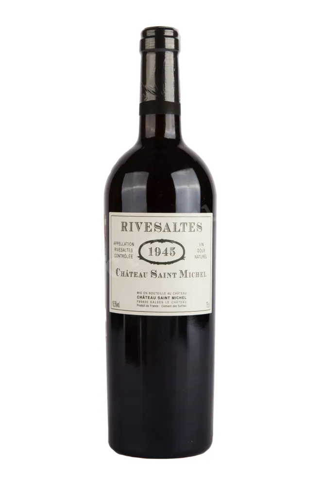 Вино Chateau Saint Michel Rivesaltes AOC wooden box 1945 0.75 л