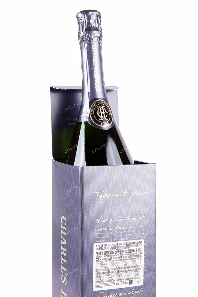 В подарочной коробке Charles Heidsieck Brut Reserve in gift box 2018 0.75 л