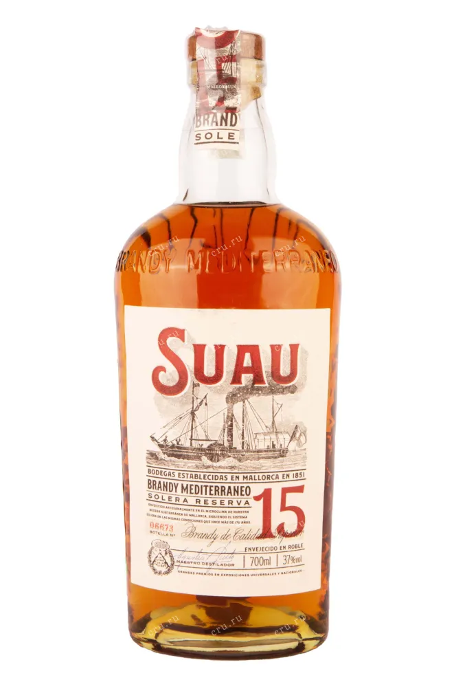 Бренди Suau 15 Brandy Mediterraneo Solera Reserva  0.7 л