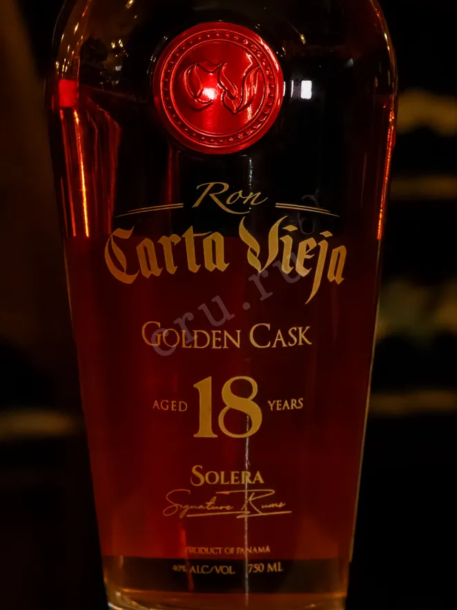 В магазине Крю Профи Carta Vieja Golden Cask Solera 18 years in gift box 0.75 л