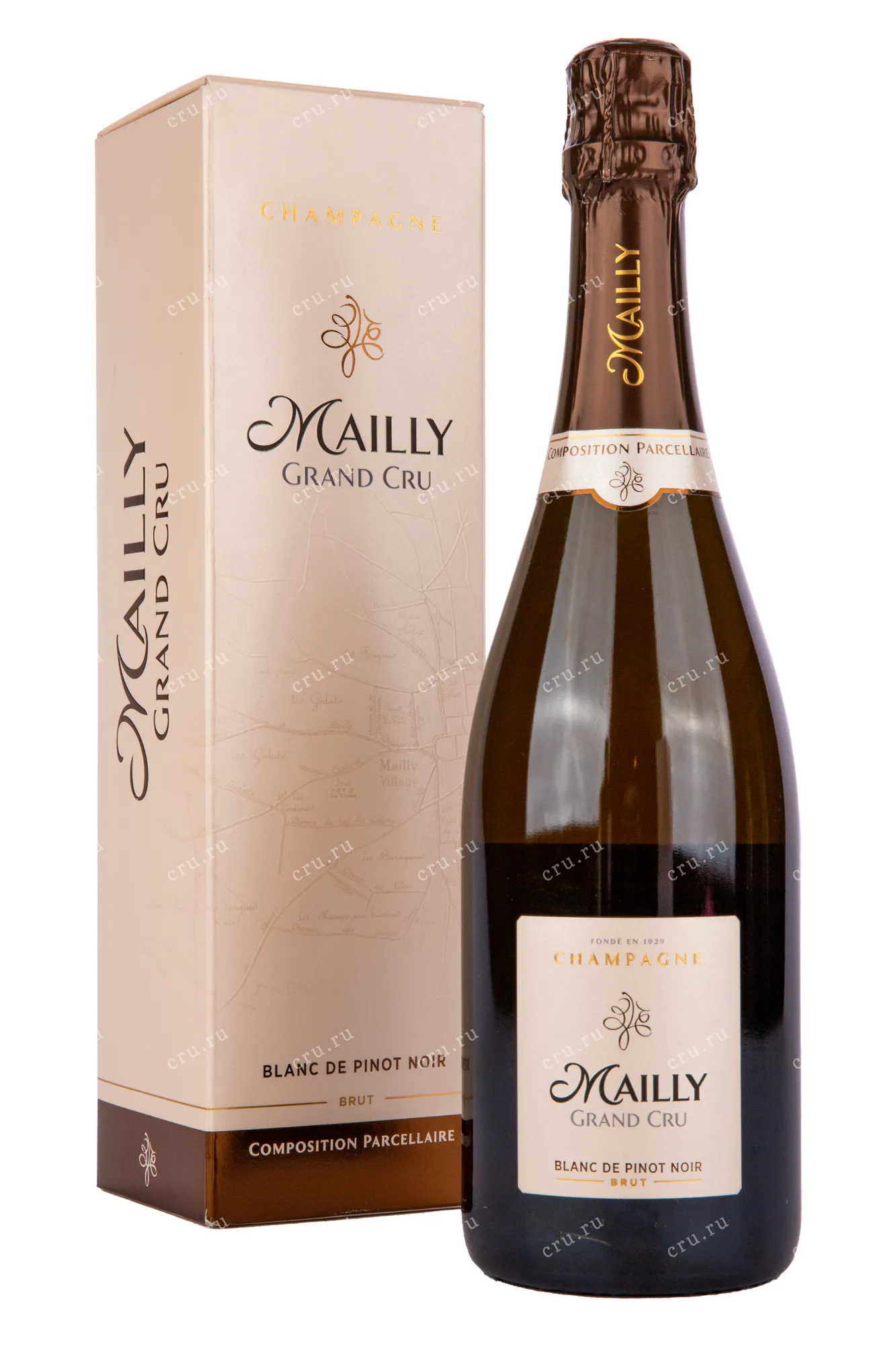 Фото — Шампанское Mailly Blan de Pinot Noir gift box 2019 0.75 л