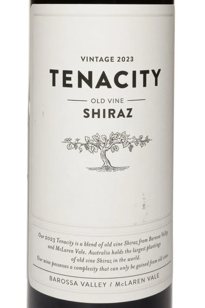 Этикетка Two Hands Tenacity Old Vine Shiraz 2023 0.75 л