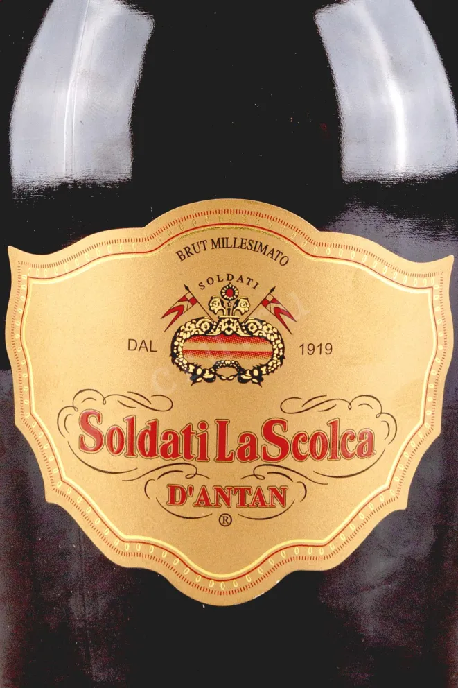Этикетка Soldati La Scolca Brut Millesimato D'Antan gift box 2011 0.75 л