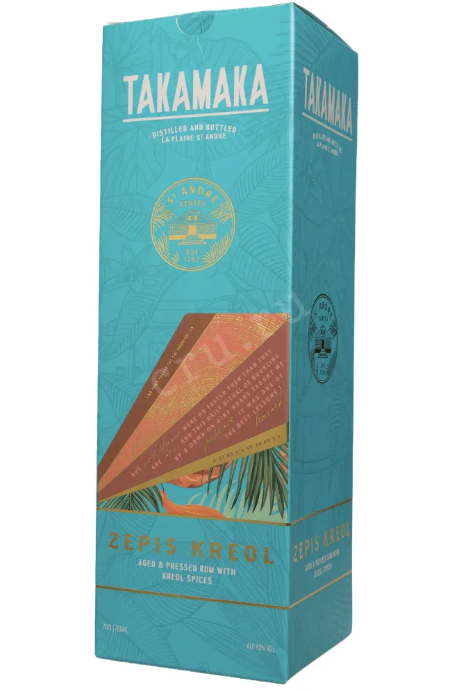 Подарочная коробка Takamaka Zepis Kreol in gift box 0.7 л