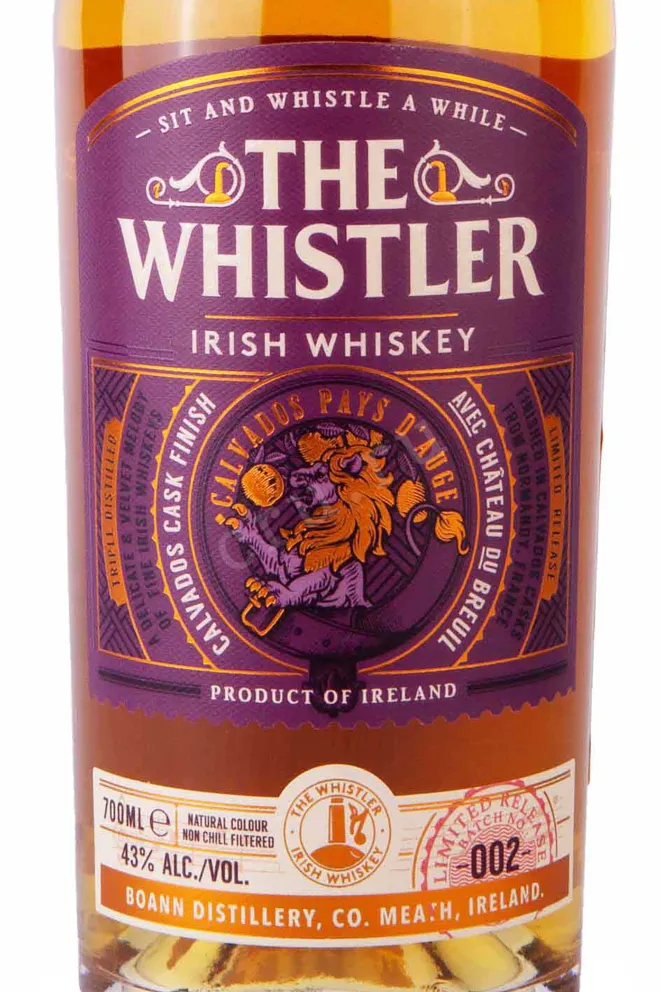 Этикетка The Whistler Calvados Cask Finish in gift box 0.7 л