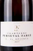 Этикетка Perseval-Farge C. de Reserve Brut 0.75 л