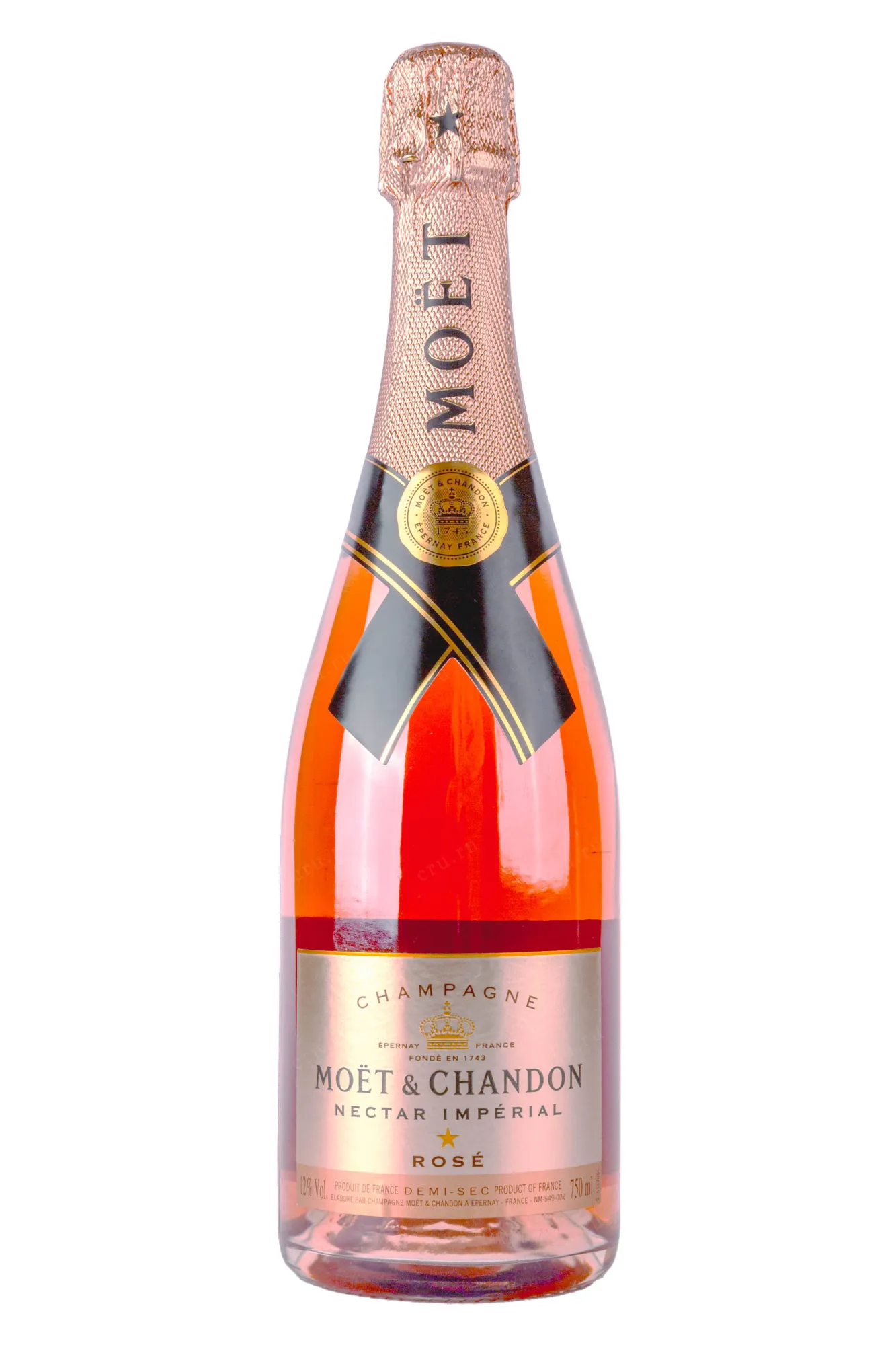 Moët &Chandon N.I.R Nectar Imperial Rosé Шампанское шампанское-розовое полусухое Моет & Шандон, Нектар
