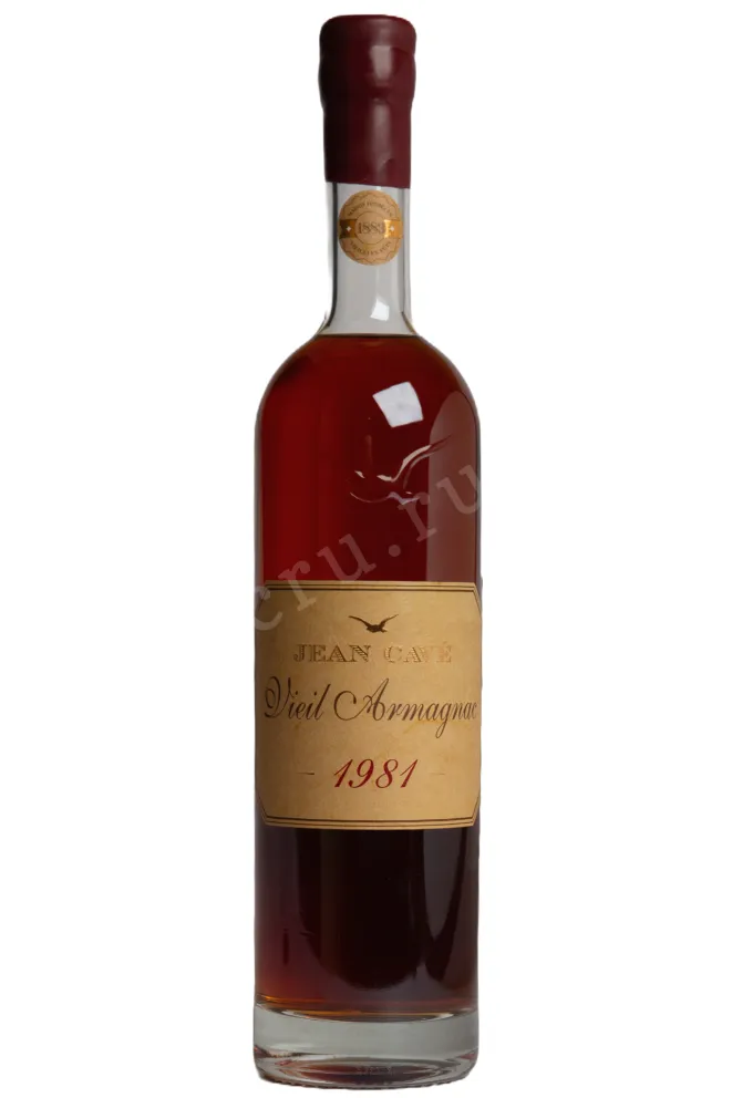 Бутылка Jean Cave Vieil Armagnac 1981 AOC wooden box 1981 0.7 л