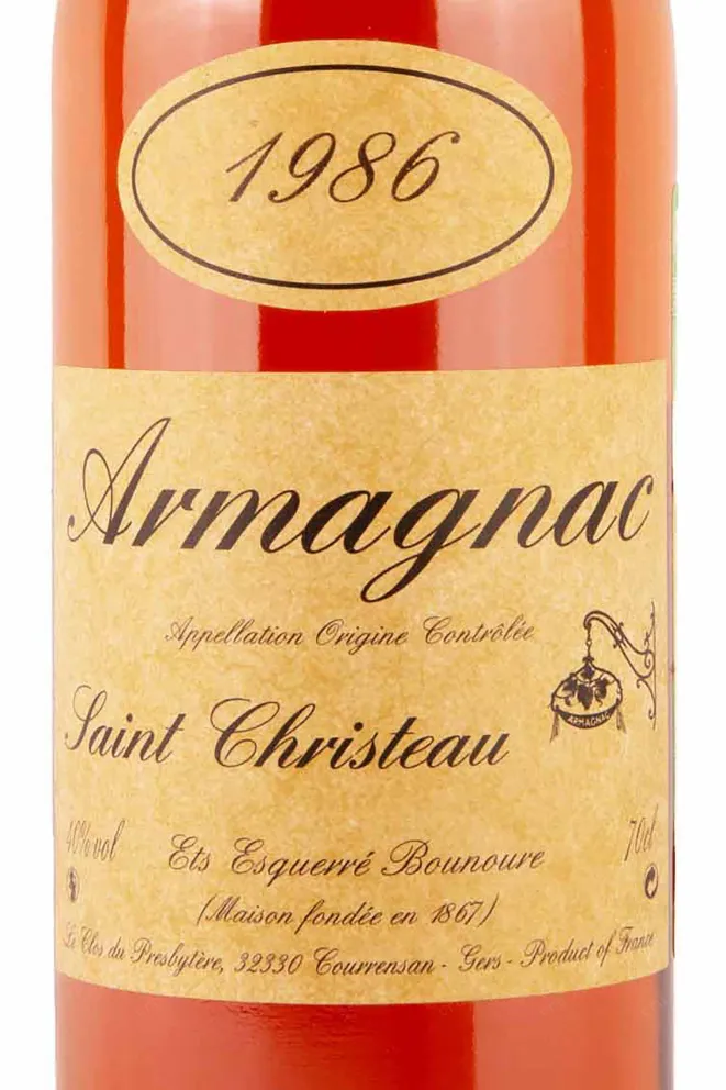Этикетка Saint-Christeau 1986 0.7 л