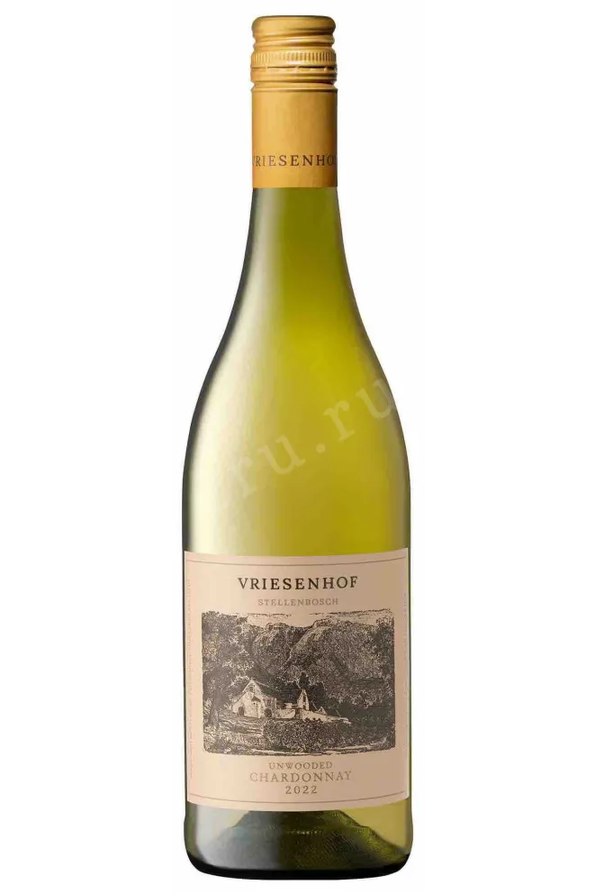 Вино Vriesenhof Chardonnay Unwooded Stellenbosch 2024 0.75 л