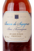 Этикетка Armagnac Baron de Segognac 20 Ans d'Age 2000 0.7 л