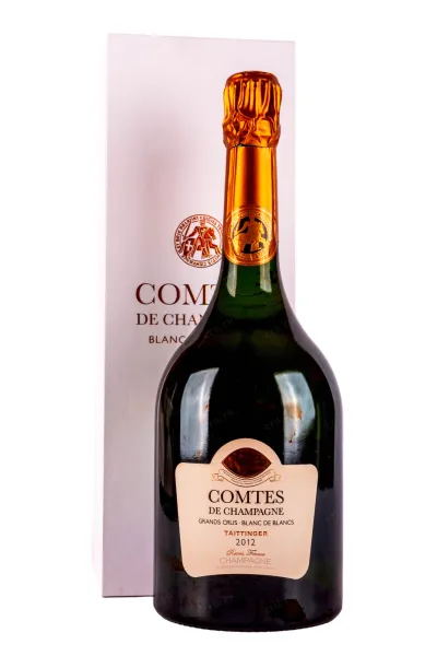 Шампанское Taittinger Comtes de Champagne Grands Crus Blanc de Blancs gift box 2012 0.75 л