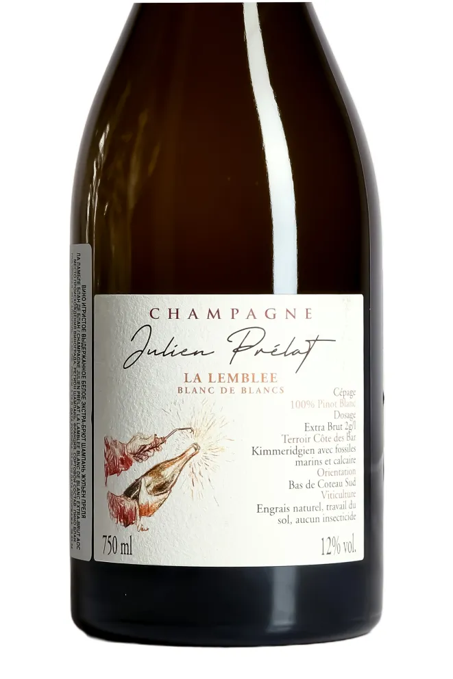 Этикетка Julien Prelat La Lemblee Blanc de Blancs AOC 2019 0.75 л
