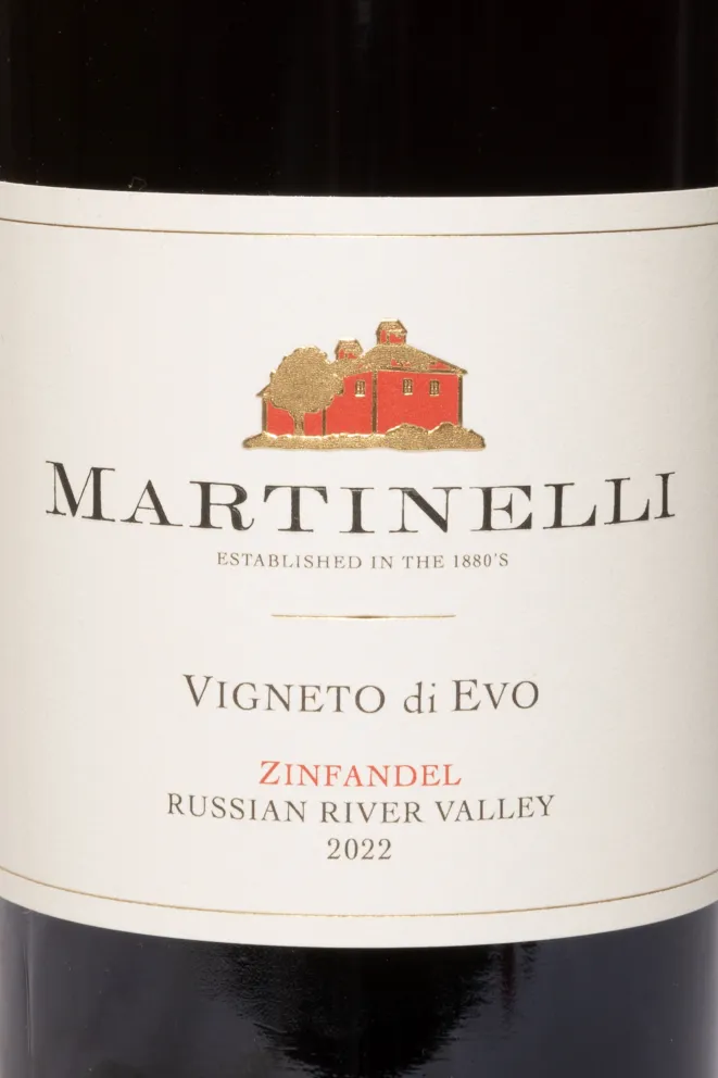 Этикетка Martinelli Vigneto di Evo Zinfandel 2022 0.75 л