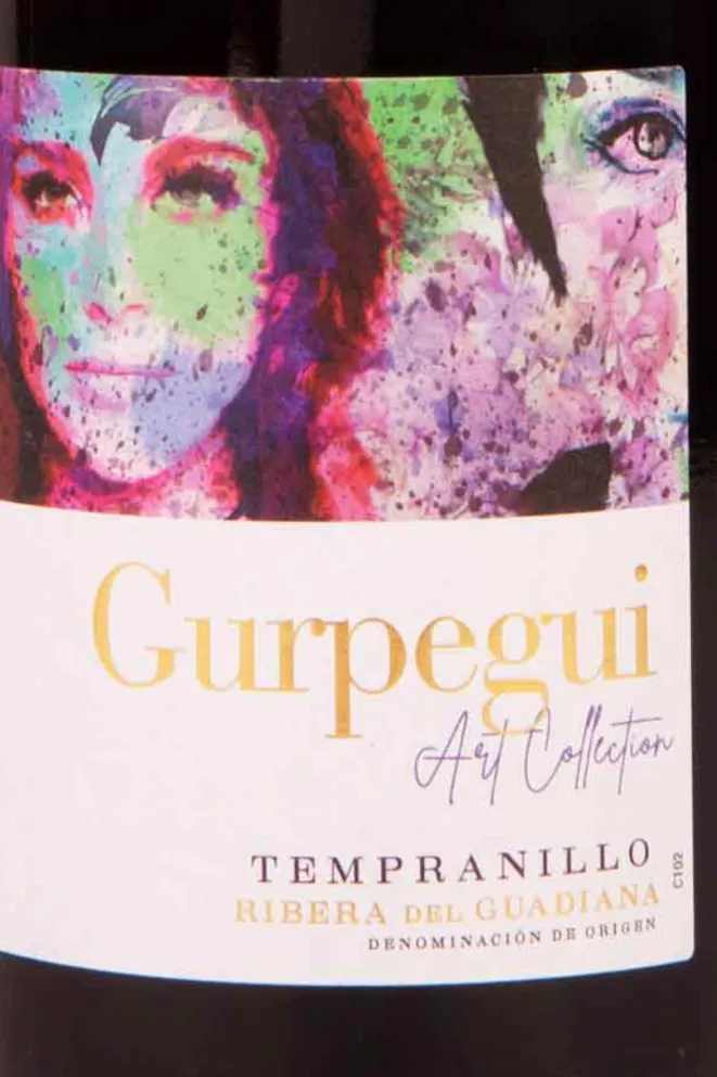 Этикетка Tempranillo Art Collection Gurpegui 2021 0.75 л